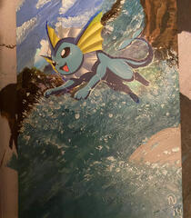 Pokémon Re-Painted Cards Examples: